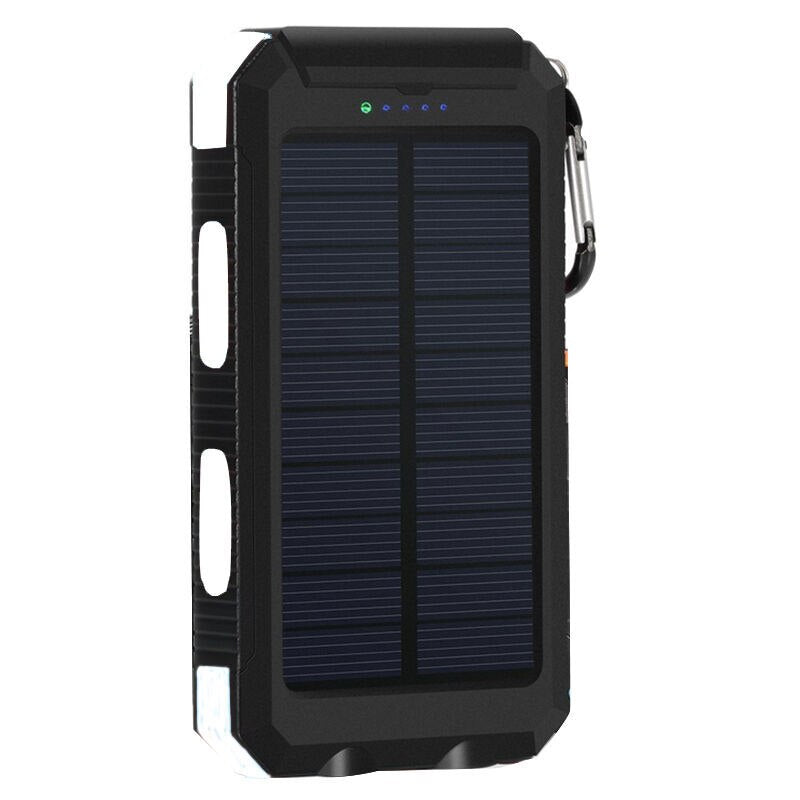 Solar Power Bank Real 20000 mAh Dual USB External Waterproof Polymer Battery Charger Outdoor Light Lamp Powerbank Ferisi