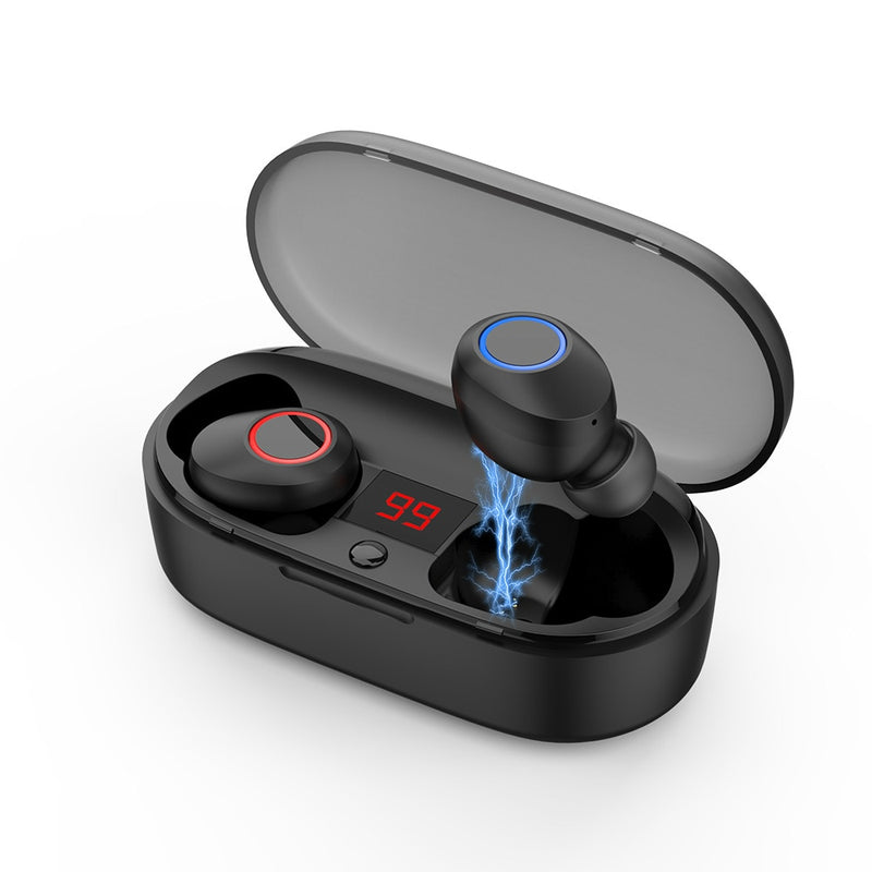 ROCKSPACE Bluetooth Earphone EB10 TWS True Wireless Earbuds Bluetooth 4.1 Stereo Earphones with Charger Box Portable