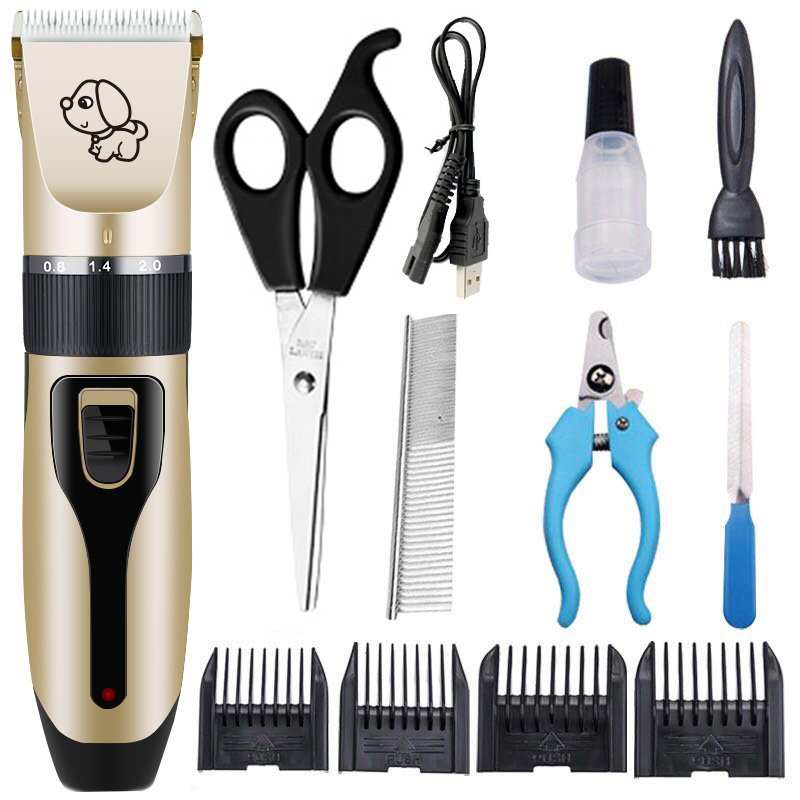 Rechargeable Professional Hair Clipper (Pet/Cat/Dog/Rabbit) Hair Trimmer Dog Hair Clipper Grooming Shaver Set Pets Haircut Tool