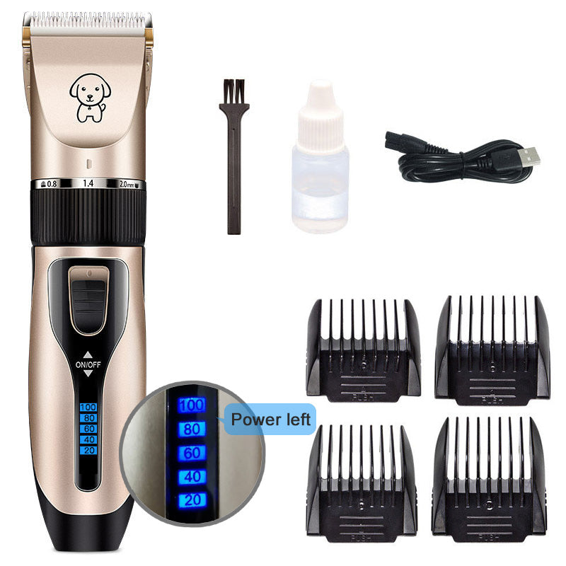 Rechargeable Professional Hair Clipper (Pet/Cat/Dog/Rabbit) Hair Trimmer Dog Hair Clipper Grooming Shaver Set Pets Haircut Tool