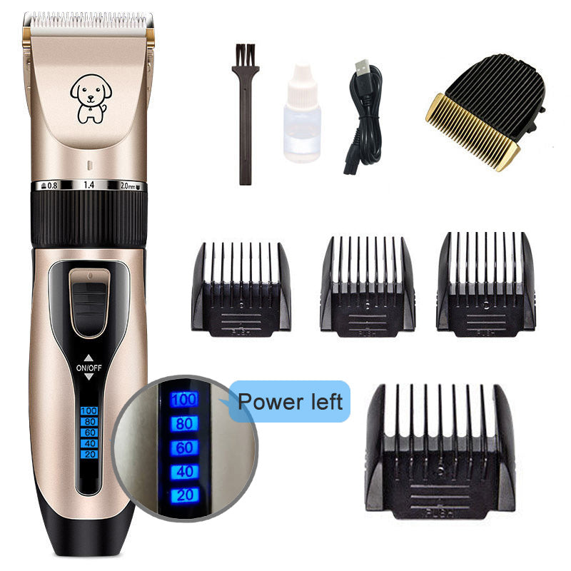 Rechargeable Professional Hair Clipper (Pet/Cat/Dog/Rabbit) Hair Trimmer Dog Hair Clipper Grooming Shaver Set Pets Haircut Tool