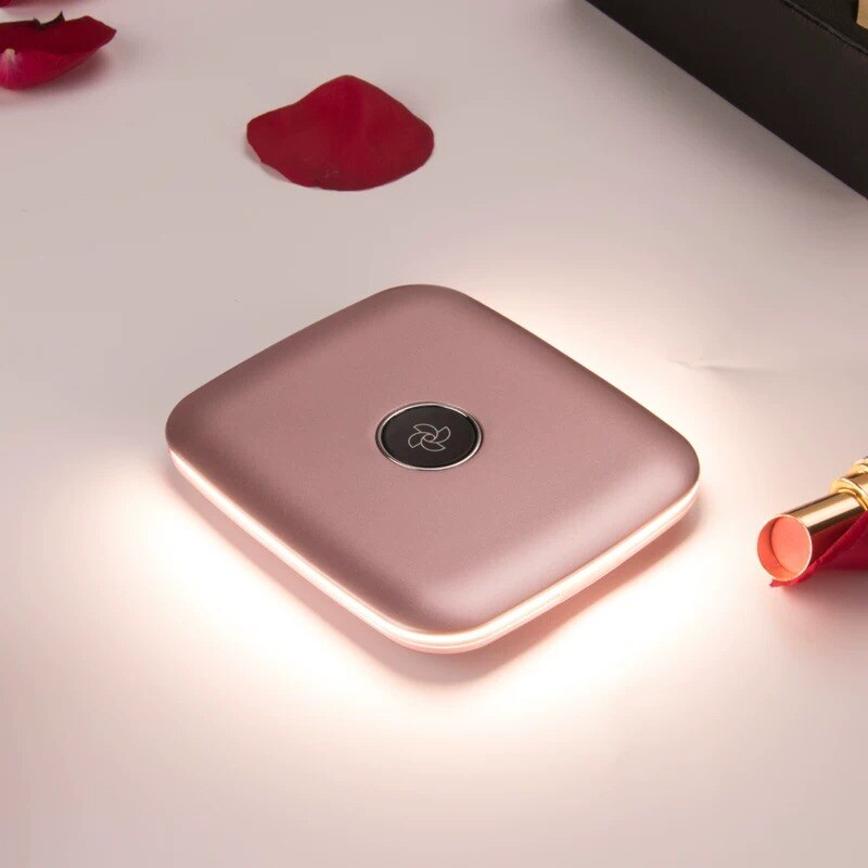 Beauty Pocket Mini Led Makeup Mirror Power Bank Mobile Charger Power Bank With Mirror touch light adjustment portable universal