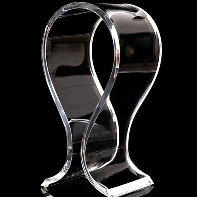 Transparent Acrylic Headphone Holder Earphone Headset Hanger Headphone Desk Display Stand Rack Hanger Support Bracket