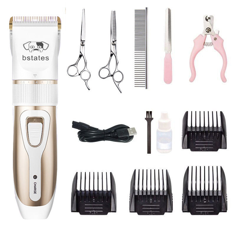 Rechargeable Professional Hair Clipper (Pet/Cat/Dog/Rabbit) Hair Trimmer Dog Hair Clipper Grooming Shaver Set Pets Haircut Tool